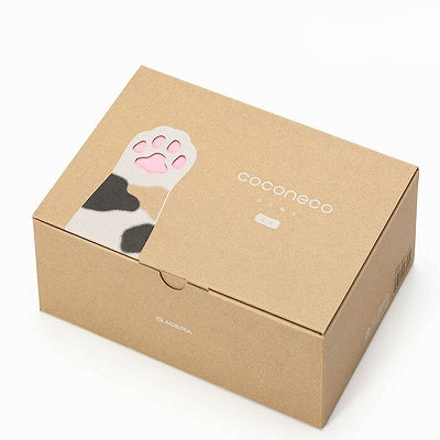Coconeco Cat Paw Glass Gift Set - Calico Cat & Kitten