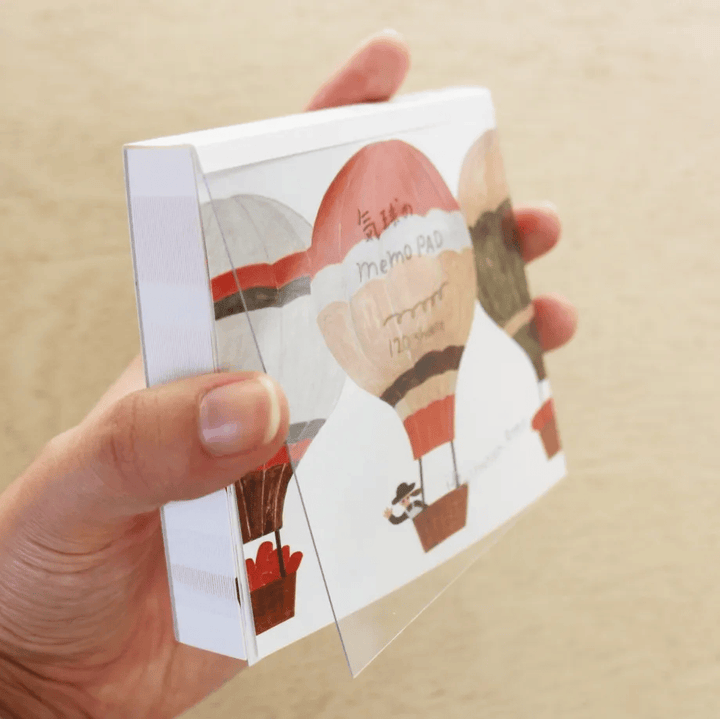 Hyogensha Memo Pad - Hot Air Balloons