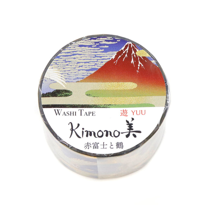 Kamiiso Yuzen Washi Tape - Kimono "Yuu" Series - Mt. Fuji by Katsushika Hokusai