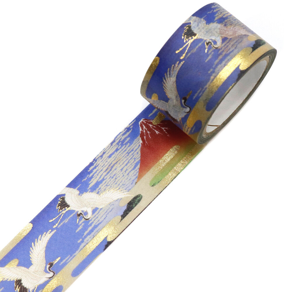 Kamiiso Yuzen Washi Tape - Kimono "Yuu" Series - Mt. Fuji by Katsushika Hokusai