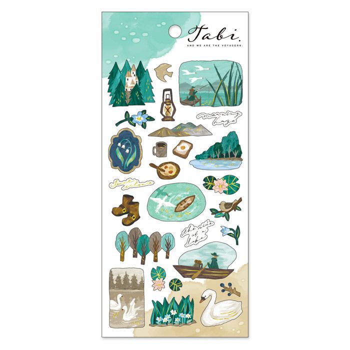 Mind Wave Sticker Pack - Tabi Series - Camping by the Lake