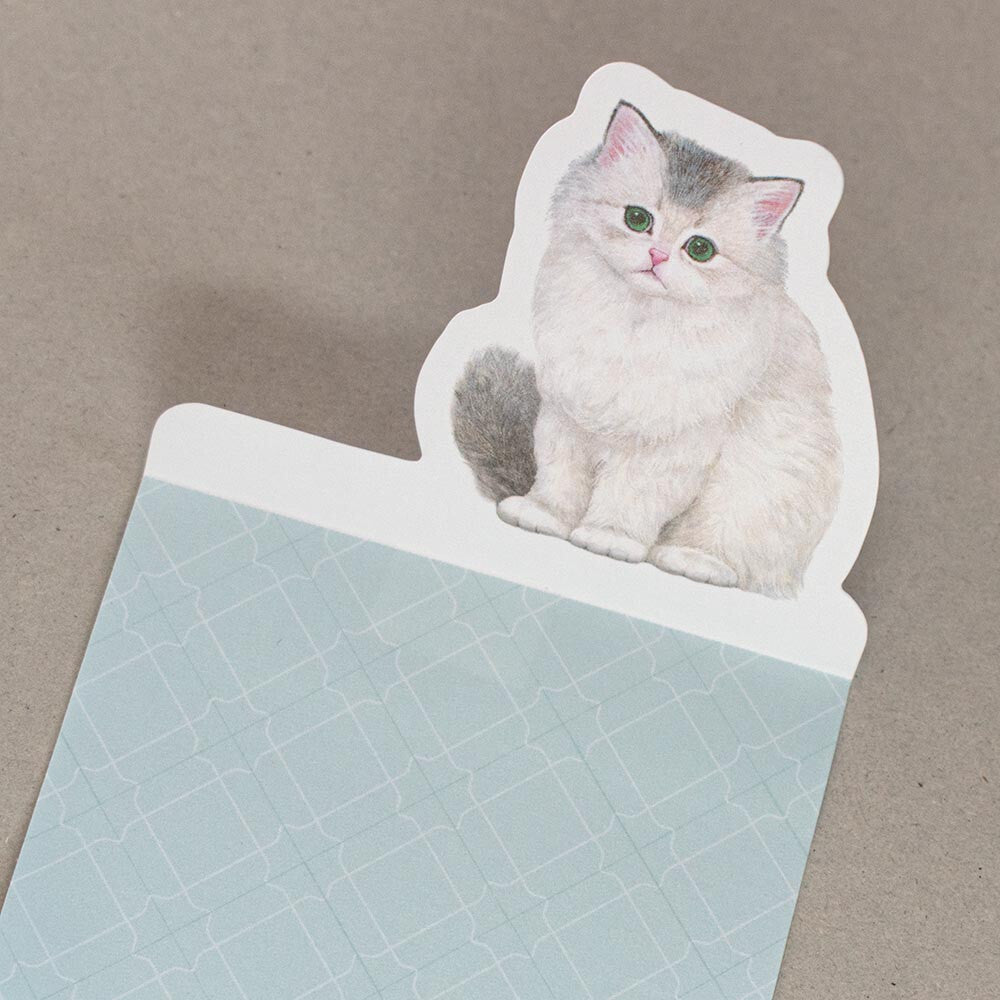 NB Die-Cut Sticky Note Block - Persian Cat - Tina