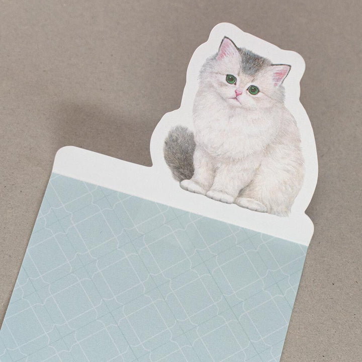 NB Die-Cut Sticky Note Block - Persian Cat - Tina