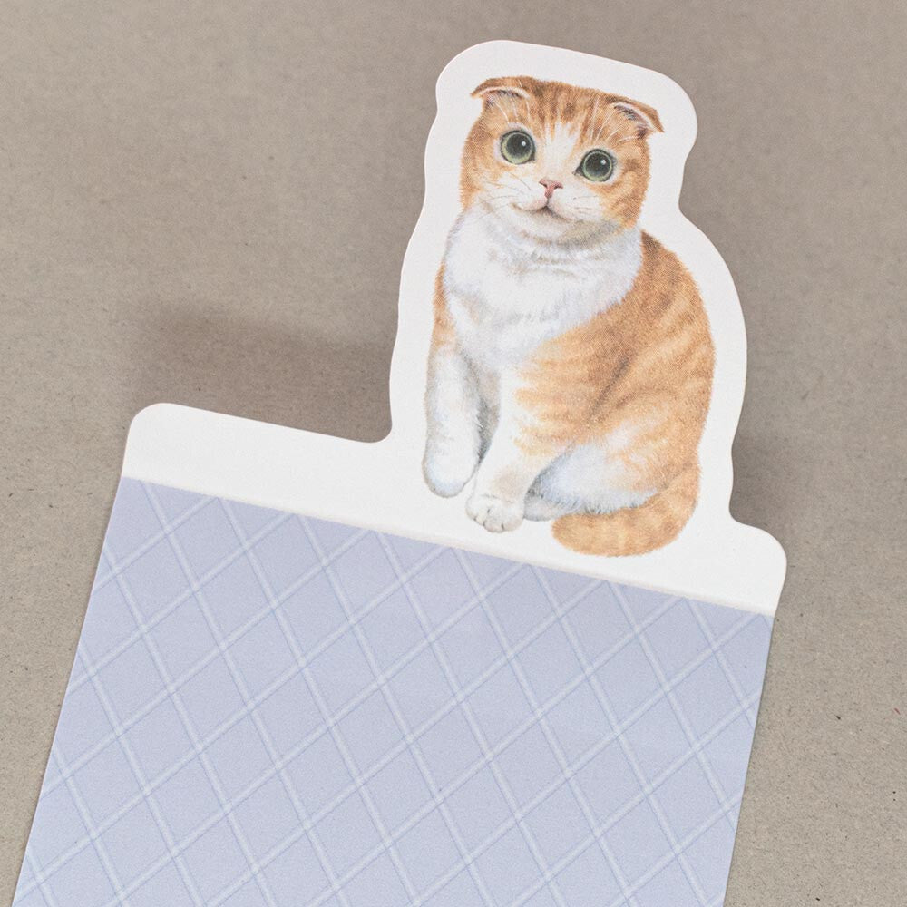 NB Die-Cut Sticky Note Block - Scottish Fold Cat - Filou