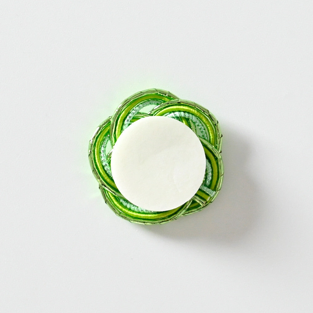 NB Mizuhiki Stickers - Ume Musubi Pattern - Green