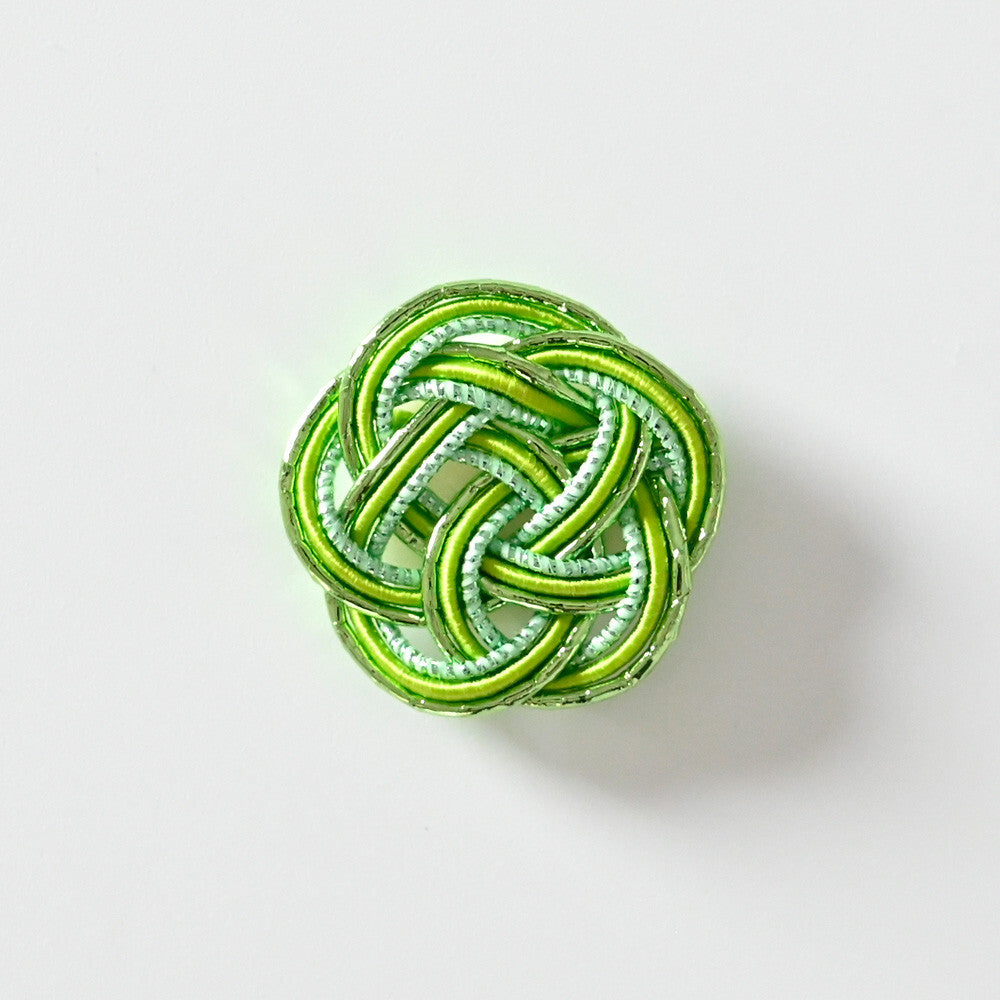 NB Mizuhiki Stickers - Ume Musubi Pattern - Green
