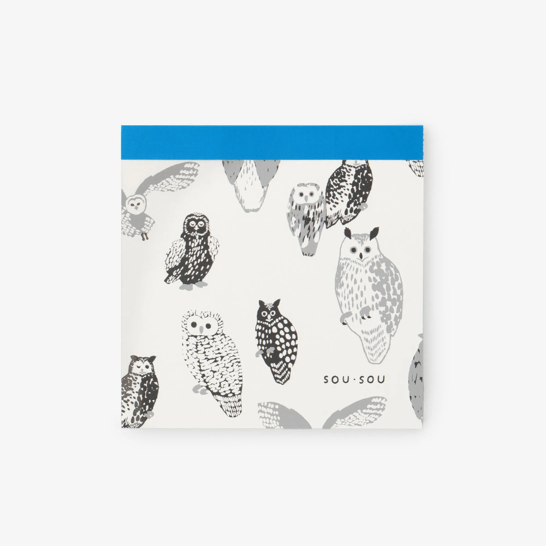 SOU.SOU x PHP Memo Pad - Owls