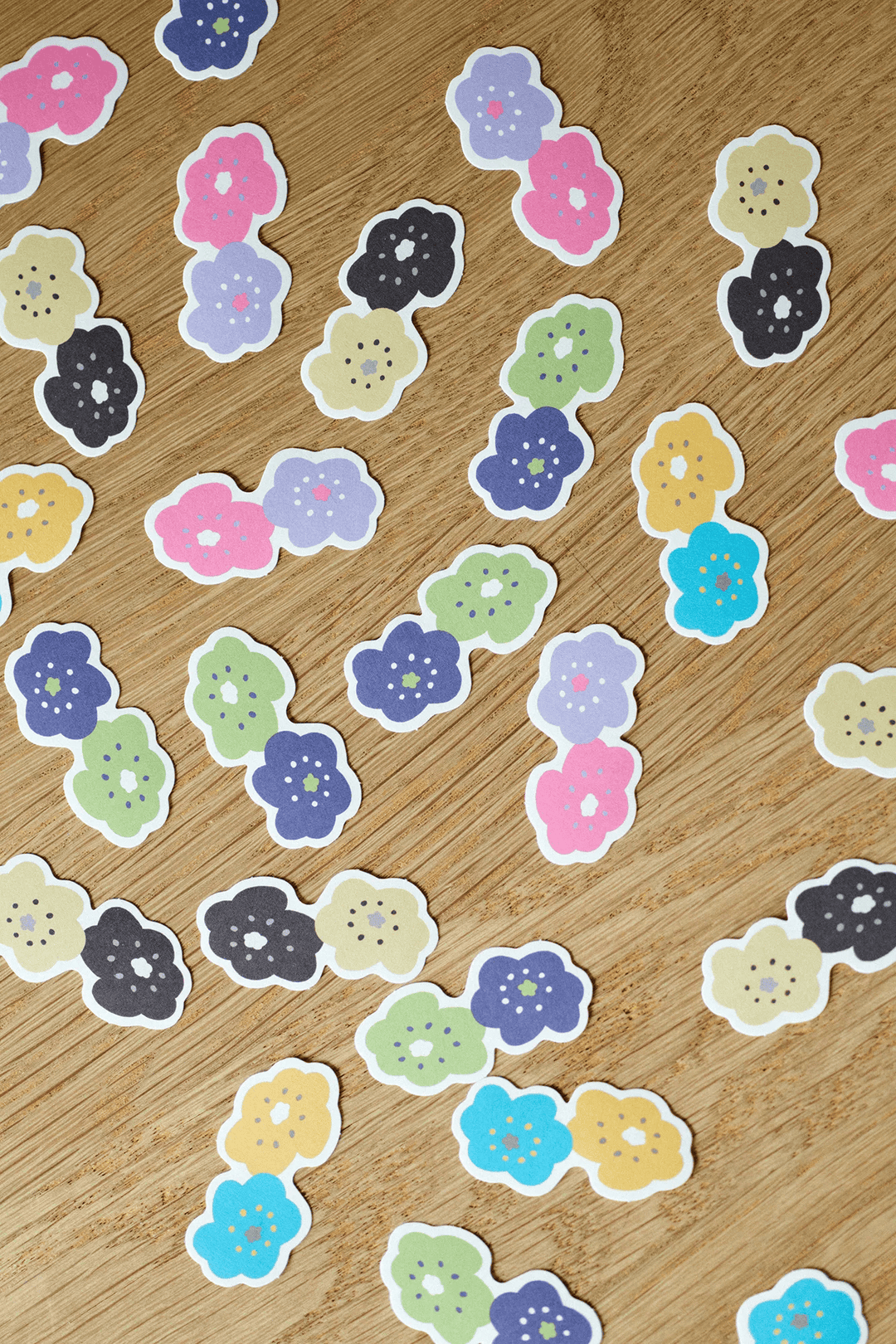 SOU.SOU x PHP Flake Sticker Pack - "Smile" Flowers