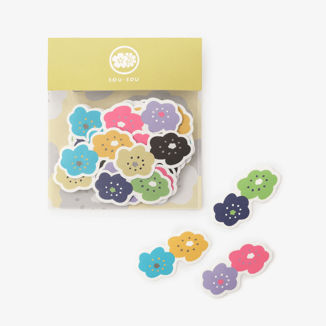 SOU.SOU x PHP Flake Sticker Pack - "Smile" Flowers