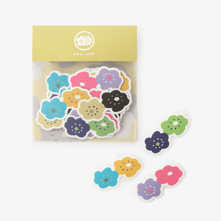 SOU.SOU x PHP Flake Sticker Pack - "Smile" Flowers