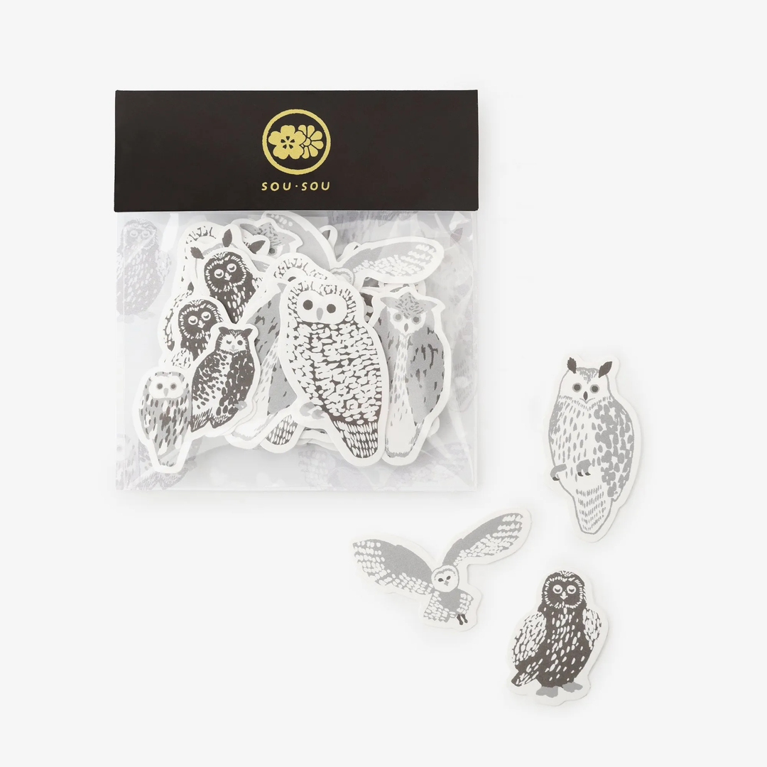 SOU.SOU x PHP Flake Sticker Pack - Owls