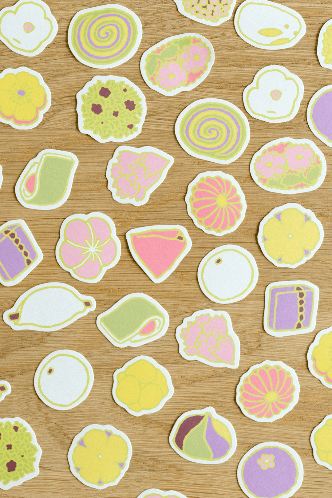SOU.SOU x PHP Flake Sticker Pack - Wagashi