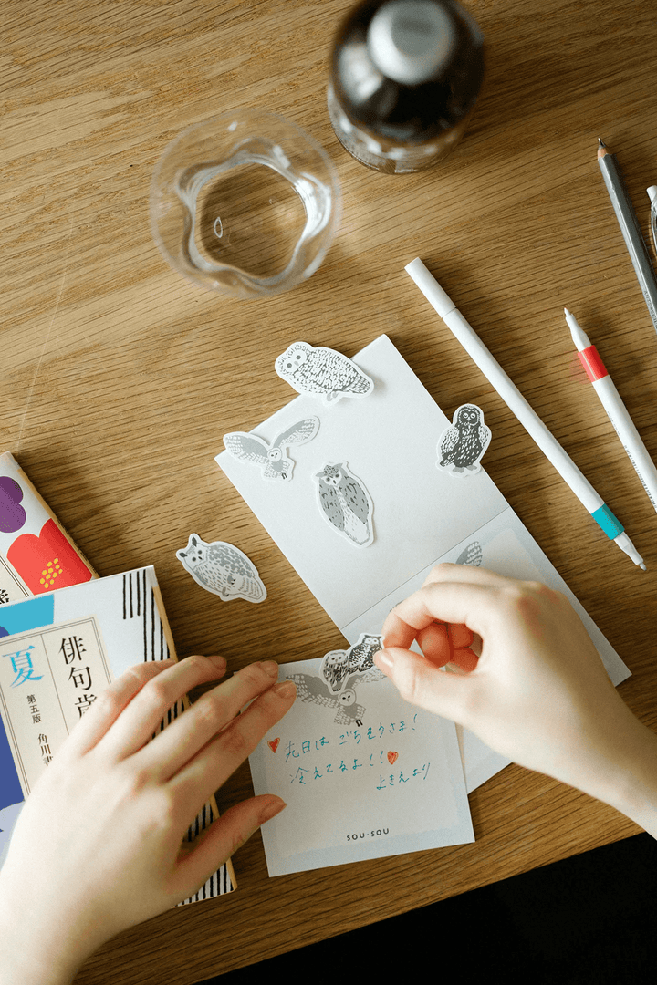 SOU.SOU x PHP Memo Pad - Owls