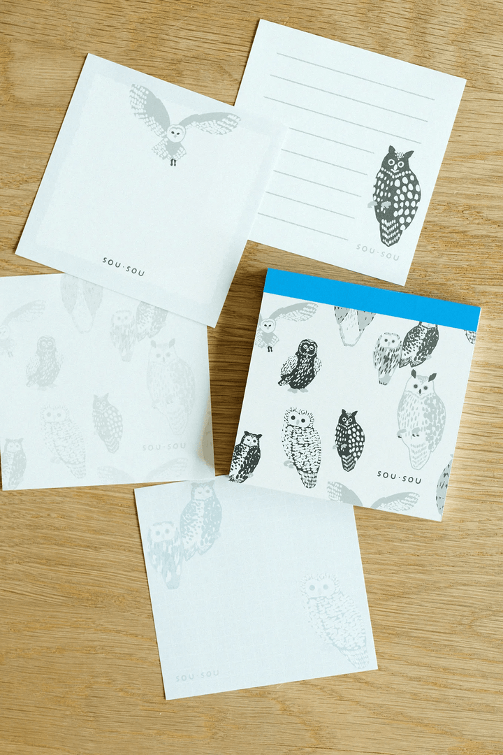 SOU.SOU x PHP Memo Pad - Owls