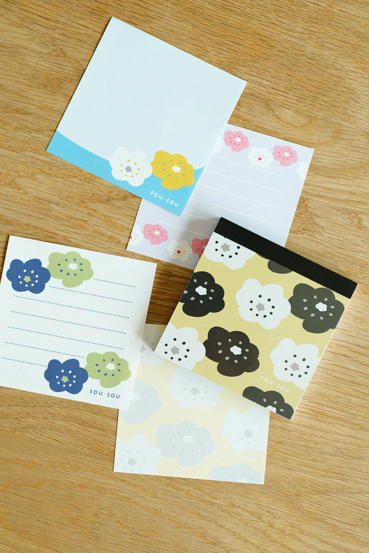 SOU.SOU x PHP Memo Pad - "Smile" Floral