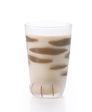 Coconeco Cat Paw Glass - Brown Tabby Cat