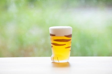 Coconeco Cat Paw Glass - Brown Tabby Cat