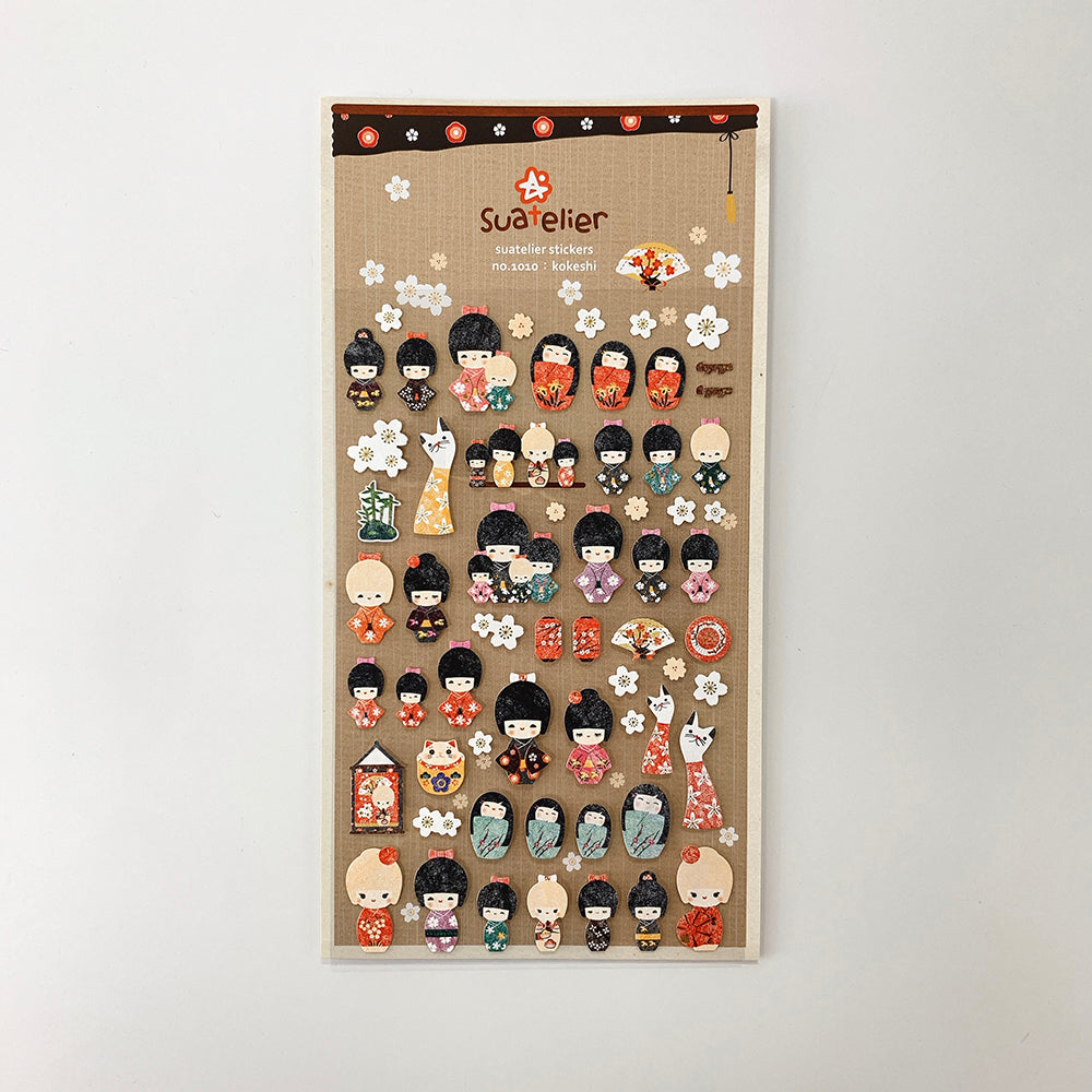 Suatelier Sticker Pack - Kokeshi #1010