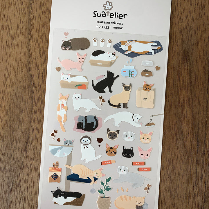 Suatelier Sticker Pack - Meow #1093