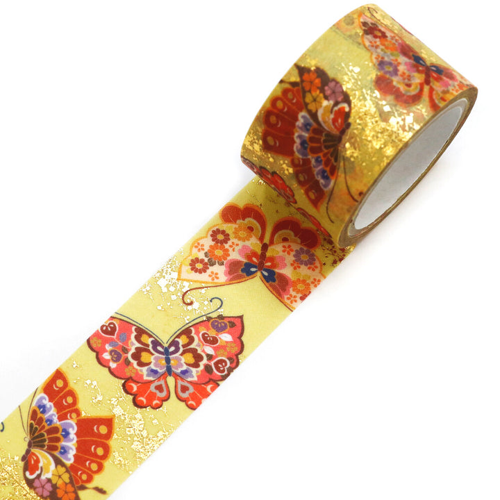 Kamiiso Yuzen Washi Tape - Kimono "Hana" Series - Butterfly