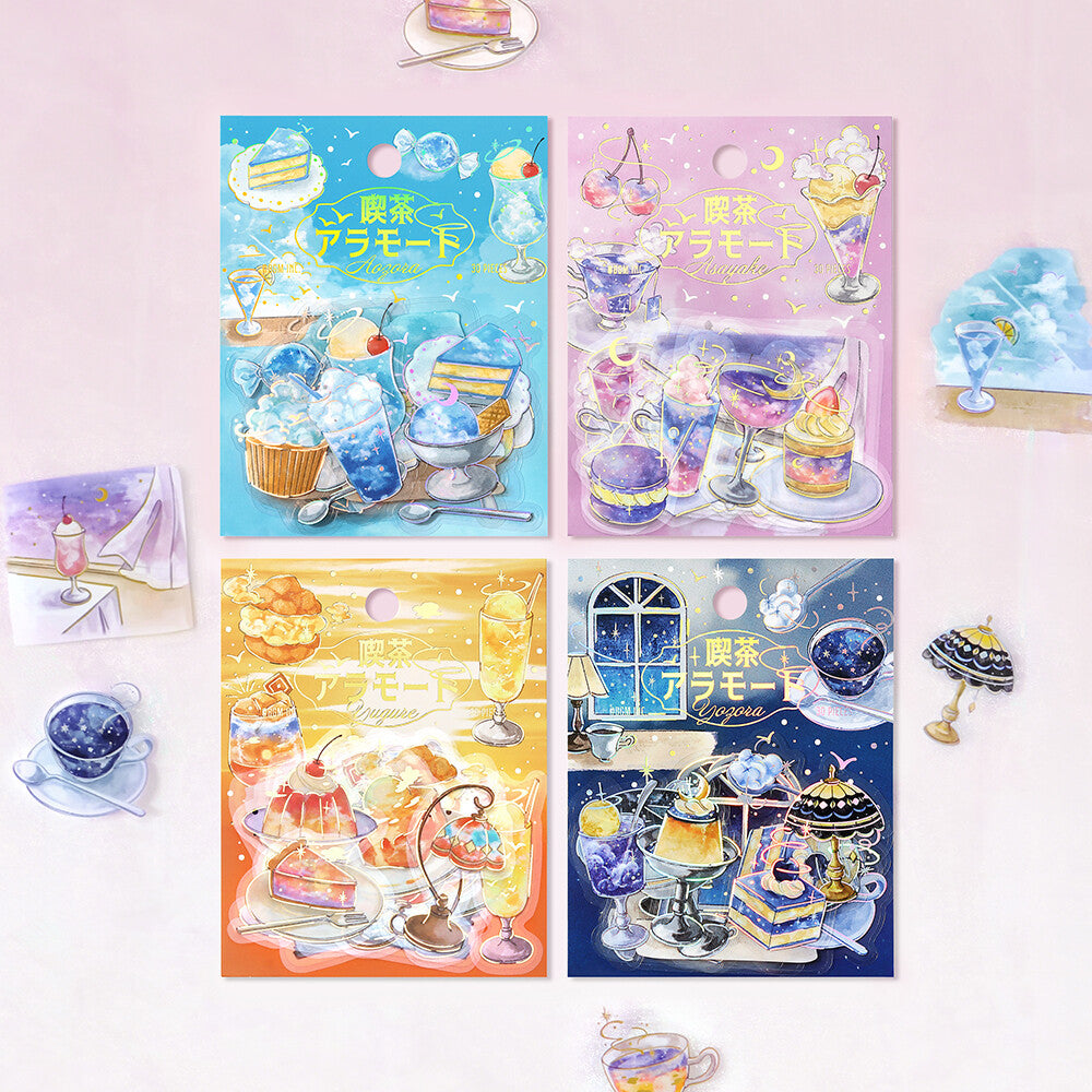BGM Flake Stickers - Cafe a la Mode Series - Blue Sky