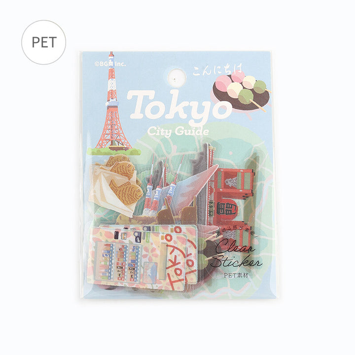 BGM Clear Flake Stickers - Tokyo