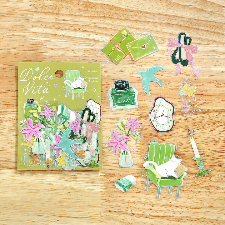 BGM Flake Stickers - Dolce Vita Series - Letter of Happiness