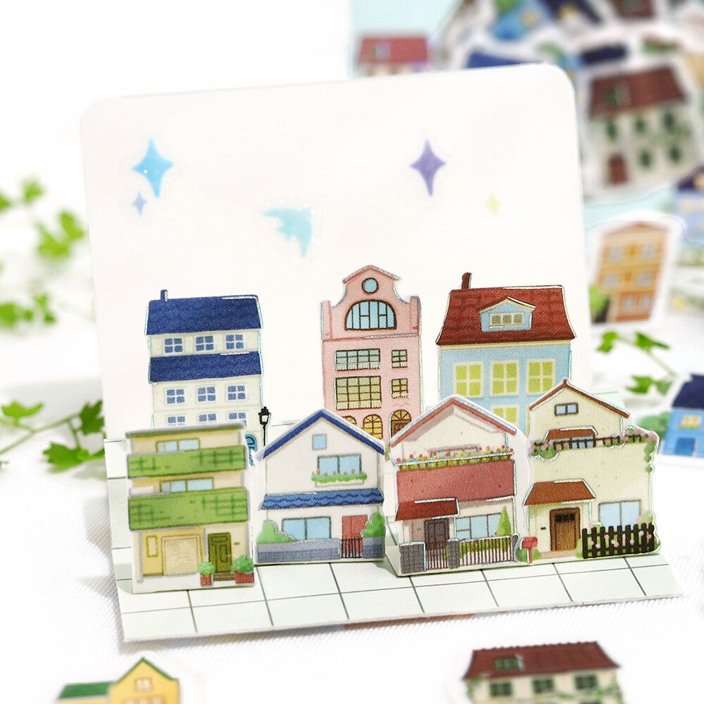 BGM Flake Stickers - Ippai Series - Houses