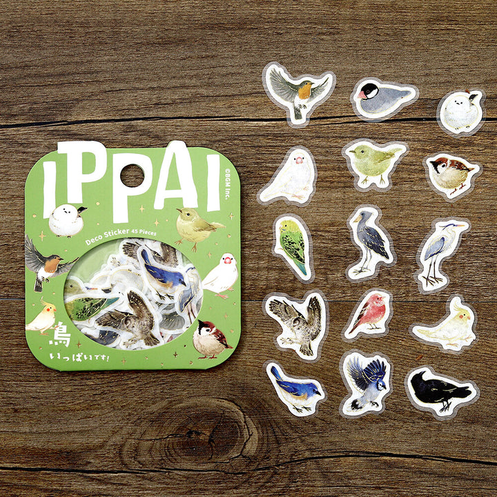 BGM Flake Stickers - Ippai Series - Birds