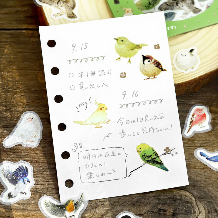 BGM Flake Stickers - Ippai Series - Birds