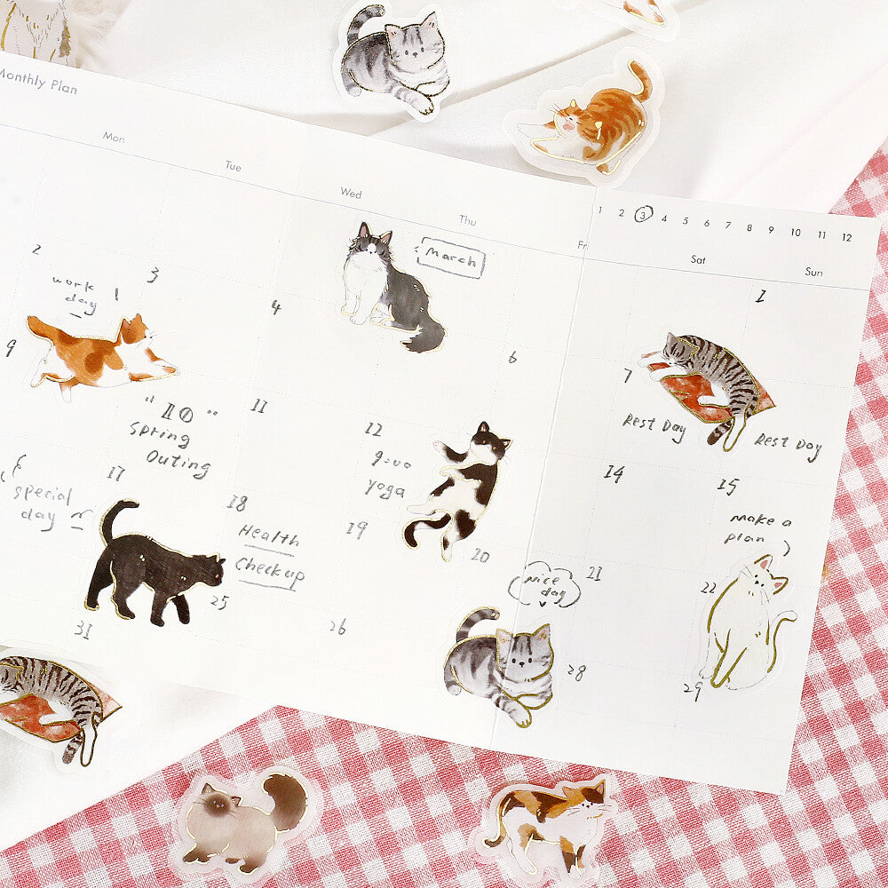 BGM Flake Stickers - Ippai Series Vol 5 - Cats