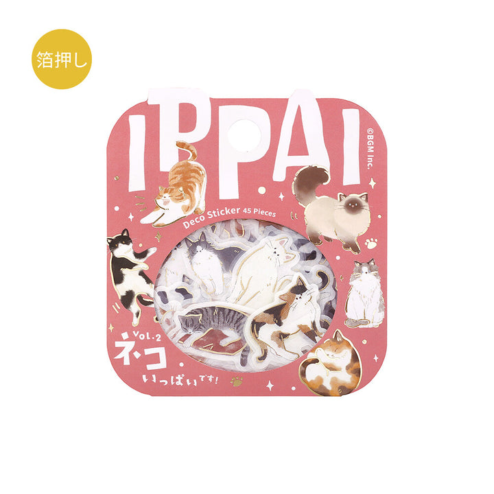 BGM Flake Stickers - Ippai Series Vol 5 - Cats