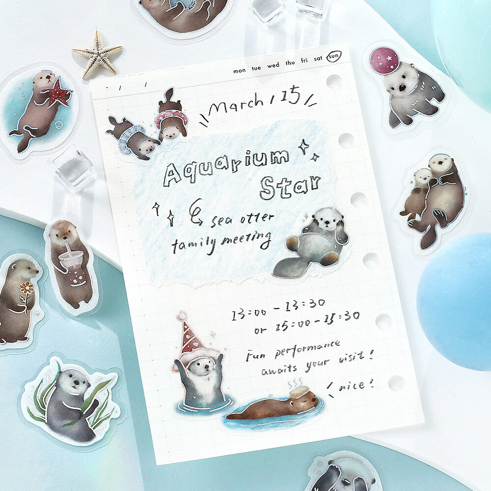 BGM Flake Stickers - Ippai Series Vol 5 - Sea Otters