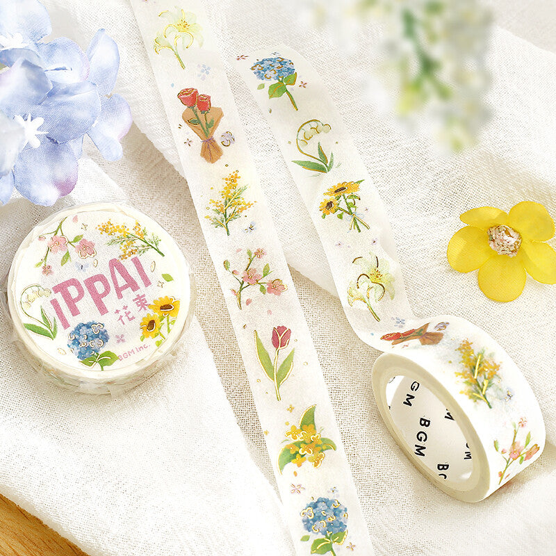 BGM Washi Tape - Ippai Series - Flowers