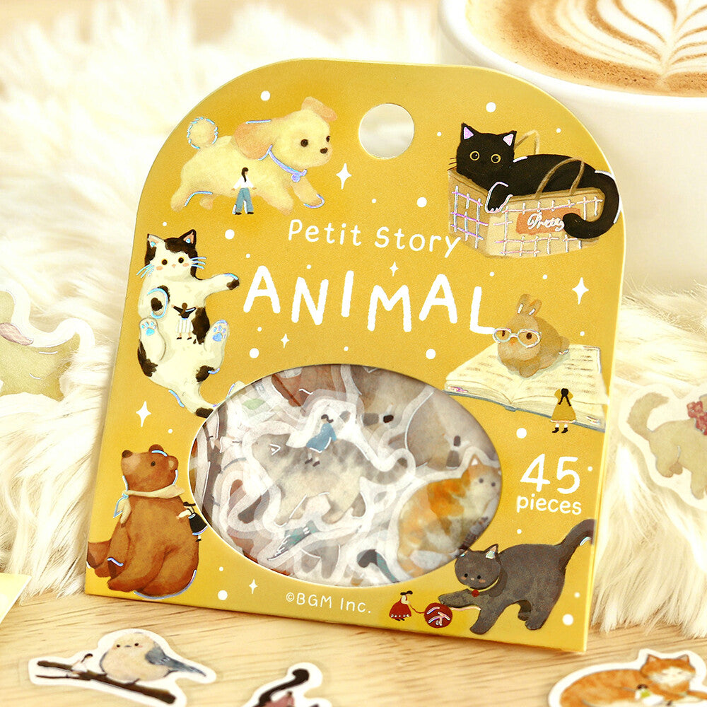 BGM Flake Stickers - Petit Story Series - Animals