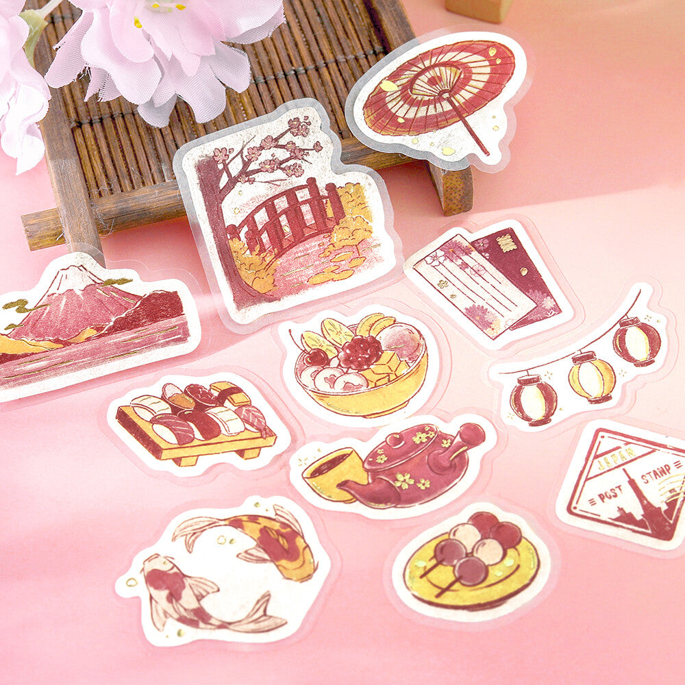 BGM Flake Stickers - Pieces of a Journey - Japan