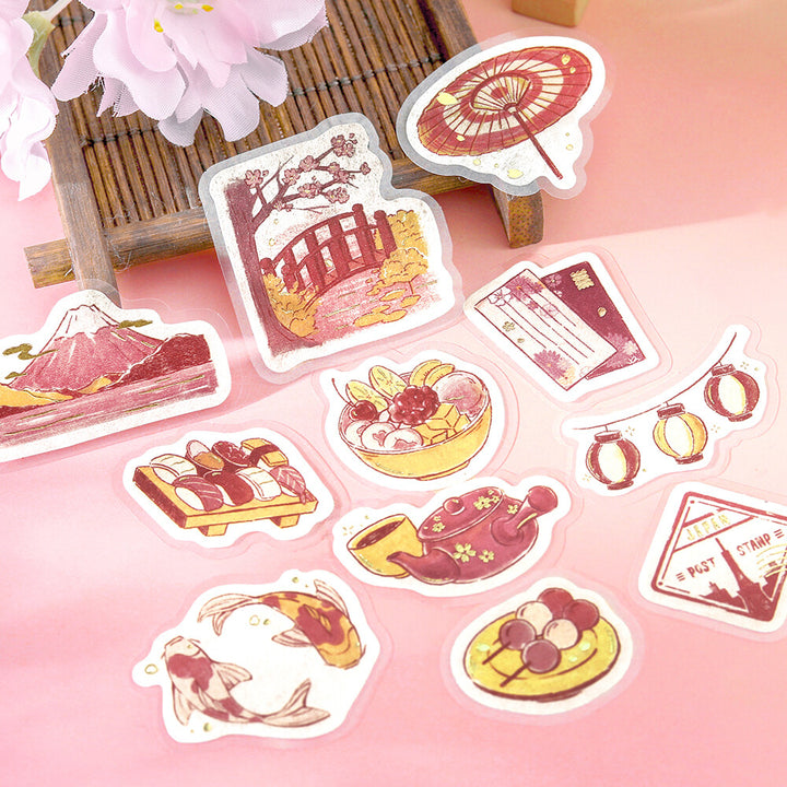 BGM Flake Stickers - Pieces of a Journey - Japan