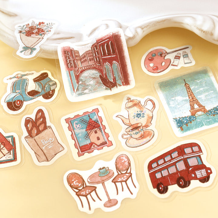 BGM Flake Stickers - Pieces of a Journey - World