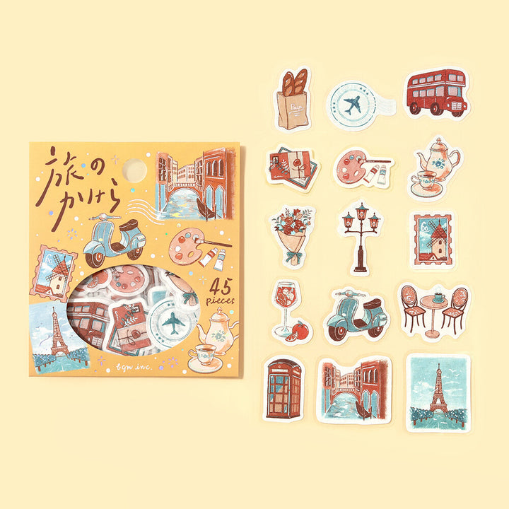 BGM Flake Stickers - Pieces of a Journey - World