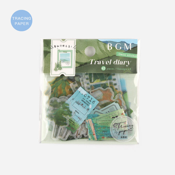 BGM Travel Diary Stickers - Forest