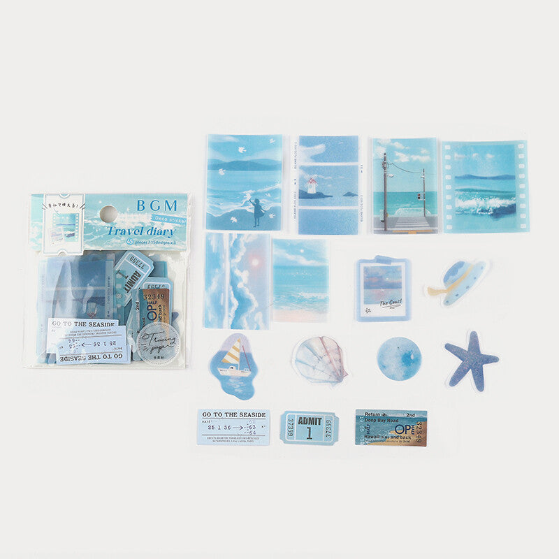 BGM Travel Diary Stickers - Ocean