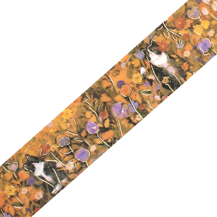 BGM Washi Tape - Cats in Flower Field