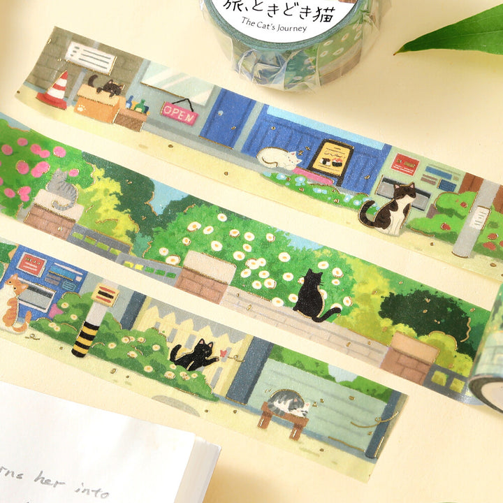 BGM Washi Tape - The Cat's Journey Series - Back Alley