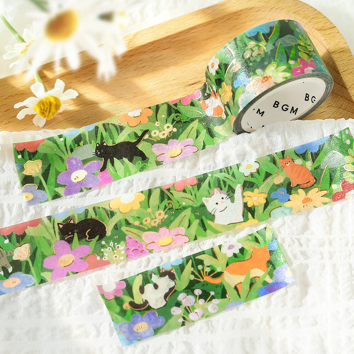 BGM Washi Tape - The Cat's Journey Series - Flowering Meadow