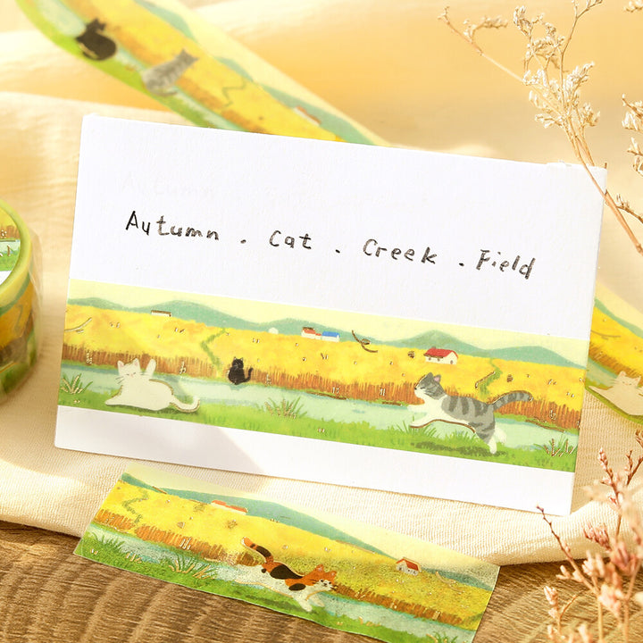 BGM Washi Tape - The Cat's Journey Series - Wheat Fields
