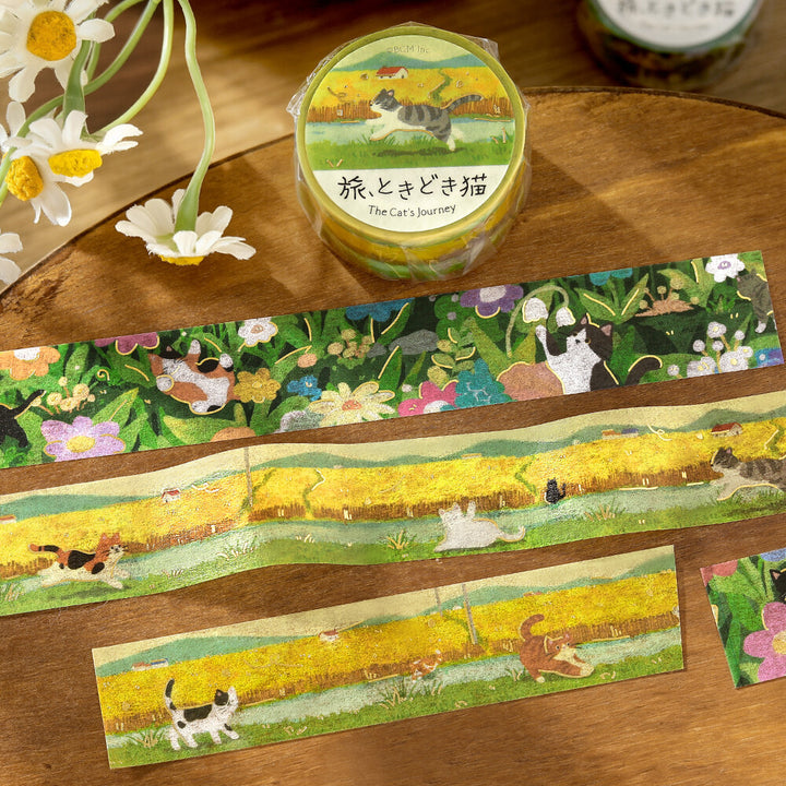 BGM Washi Tape - The Cat's Journey Series - Wheat Fields
