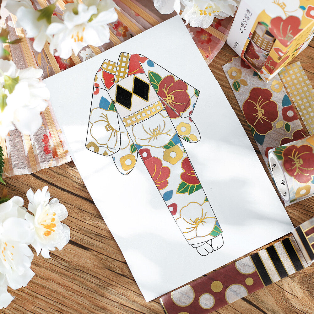 BGM Kimono Series Washi Tape Sets - Choose from 4 Designs