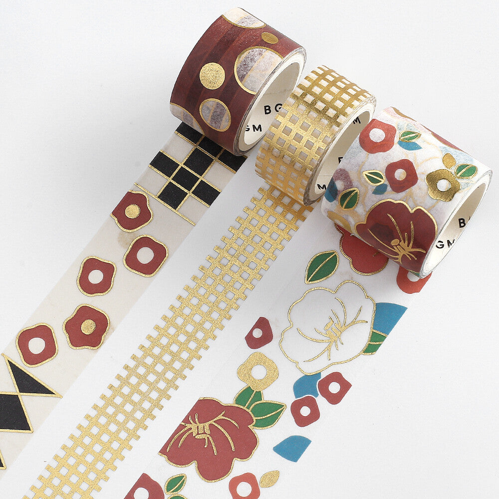 BGM Kimono Series Washi Tape Sets - Choose from 4 Designs