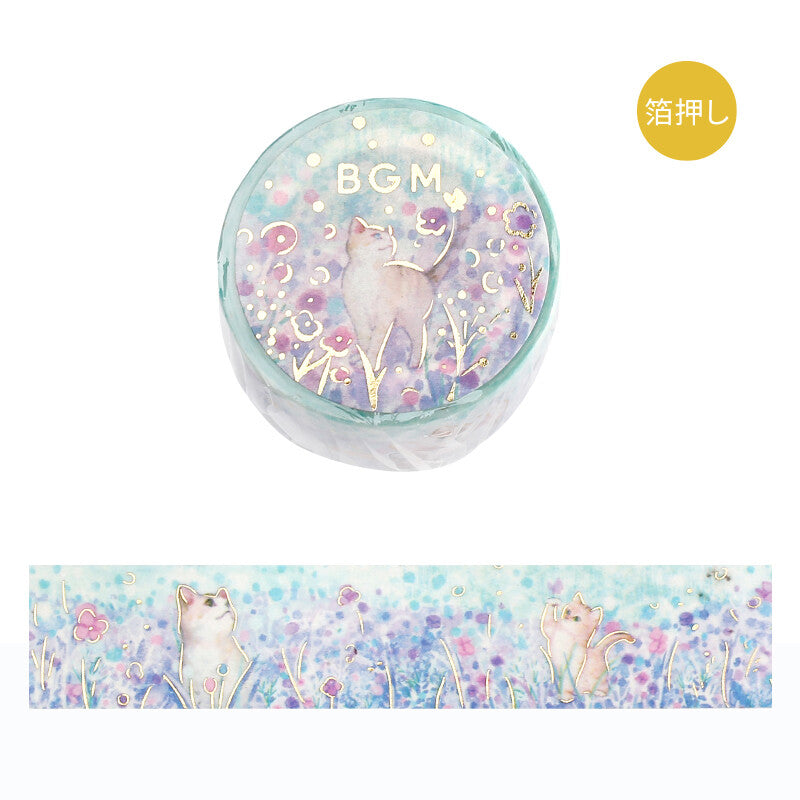 BGM Washi Tape - Cats and Flowers