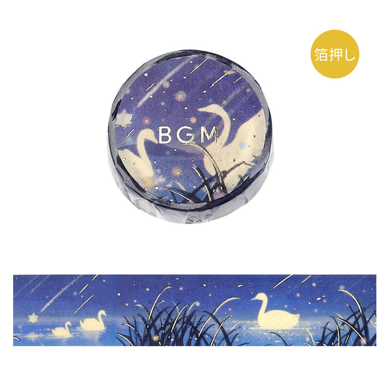 BGM Washi Tape - Swans under the Stars